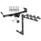 Trailer Tow Hitch w/ 4 Bike Rack For 05-24 Nissan Frontier Suzuki Equator tilt away adult or child arms fold down carrier w/ Lock and Cover