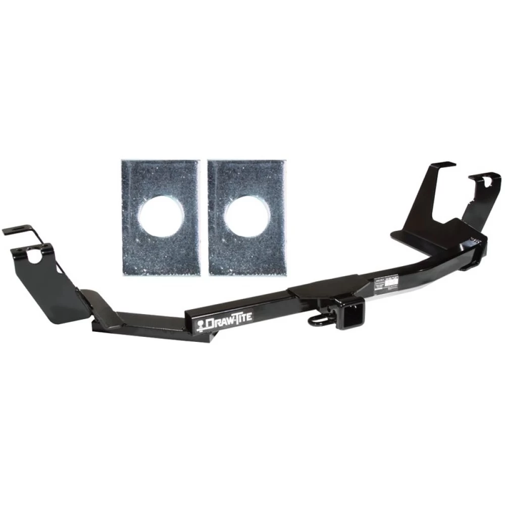 Trailer Tow Hitch For 04-07 Chrysler Town and Country Dodge Caravan Grand Caravan w/ Stow-n-Go Platform Style 2 Bike Rack w/ Anti Rattle Hitch Lock