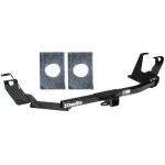 Trailer Tow Hitch For 04-07 Chrysler Town and Country Dodge Caravan Grand Caravan w/ Stow-n-Go Platform Style 2 Bike Rack w/ Anti Rattle Hitch Lock