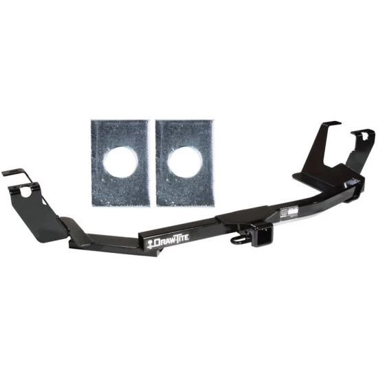 Trailer Tow Hitch For 04-07 Chrysler Town and Country Dodge Caravan Grand Caravan w/ Stow-n-Go Platform Style 2 Bike Rack w/ Anti Rattle Hitch Lock