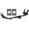 Trailer Tow Hitch For 04-07 Chrysler Town and Country Dodge Caravan Grand Caravan w/ Stow-n-Go Platform Style 2 Bike Rack w/ Anti Rattle Hitch Lock