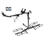 Trailer Tow Hitch For 04-07 Chrysler Town and Country Dodge Caravan Grand Caravan w/ Stow-n-Go Platform Style 2 Bike Rack w/ Anti Rattle Hitch Lock