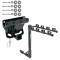 Trailer Tow Hitch w/ 4 Bike Rack For 05-10 Jeep Grand Cherokee Except SRT8 06-10 Commander tilt away adult or child arms fold down carrier