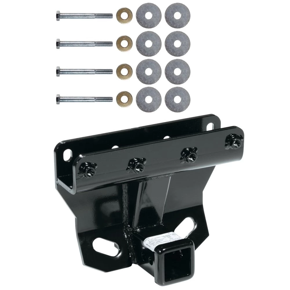 Trailer Tow Hitch For 05-10 Jeep Grand Cherokee Except SRT8 06-10 Commander Platform Style 2 Bike Rack w/ Anti Rattle Hitch Lock