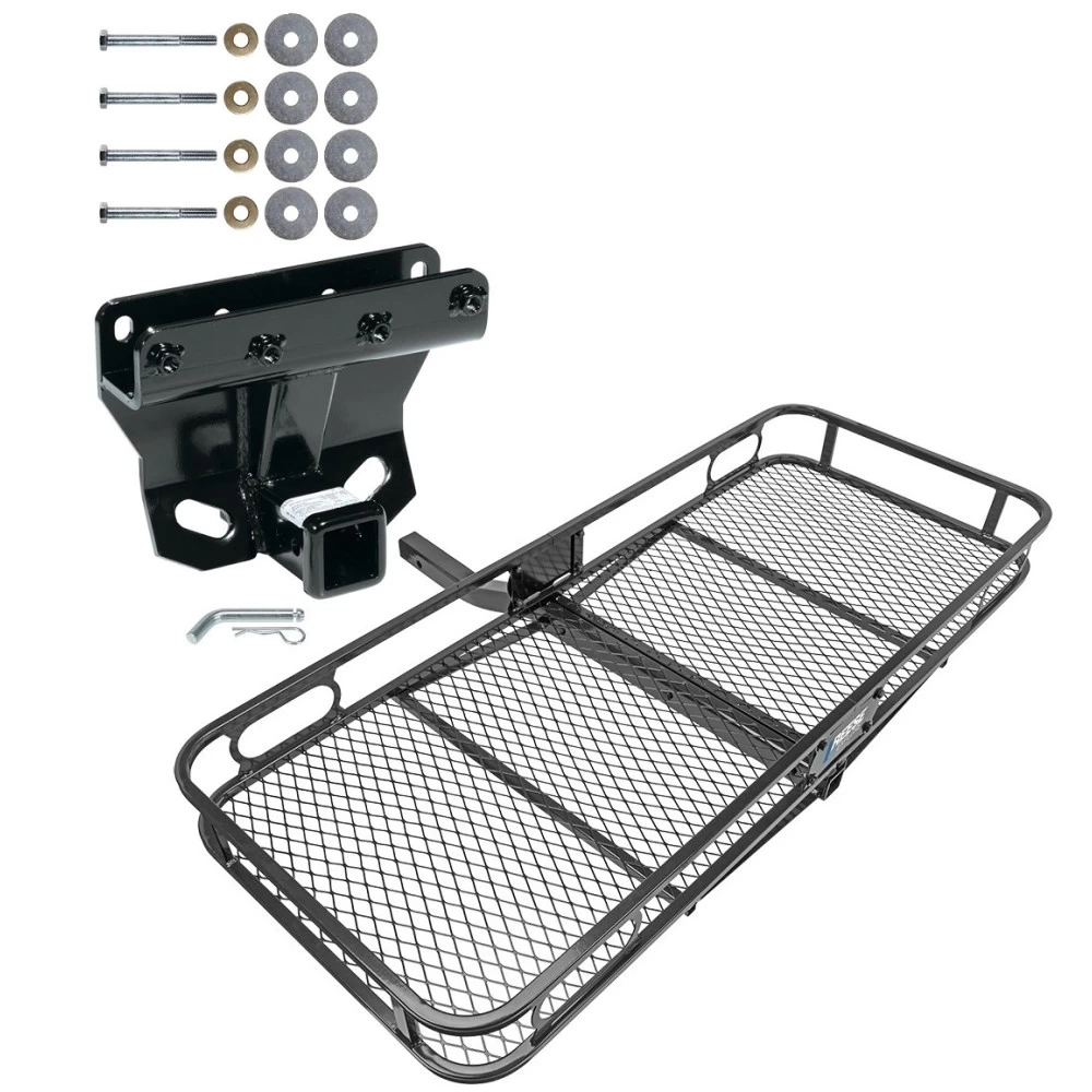 Trailer Tow Hitch For 05-10 Jeep Grand Cherokee Except SRT8 06-10 Commander Basket Cargo Carrier Platform w/ Hitch Pin