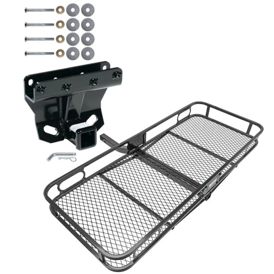 Trailer Tow Hitch For 05-10 Jeep Grand Cherokee Except SRT8 06-10 Commander Basket Cargo Carrier Platform w/ Hitch Pin