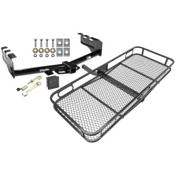 Trailer Tow Hitch For 99-13 Chevy Silverado GMC Sierra 1500 2007 Classic 99-04 2500 LD 01-06 1500 HD Basket Cargo Carrier Platform Hitch Lock and Cover