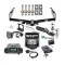 Trailer Tow Hitch w/ Tekonsha Prodigy P3 Brake Control For 99-13 Chevy Silverado GMC Sierra 1500 HD 99-04 2500 LD (07-07 Classic) Standard or Step Bumper w/ Dual 2" and 2- 5/16" Ball 2" Drop Mount 7-Way Pin Blade RV Controller