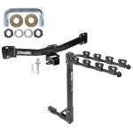 Trailer Tow Hitch w/ 4 Bike Rack For 04-10 BMW X3 All Models tilt away adult or child arms fold down carrier