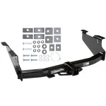 Trailer Tow Hitch For 03-10 Dodge Ram 1500 2500 3500 Except OEM Hitch or Cab & Chassis Platform Style 2 Bike Rack w/ Anti Rattle Hitch Lock
