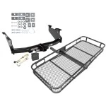 Trailer Tow Hitch For 03-10 Dodge Ram 1500 2500 3500 Except OEM Hitch or Cab & Chassis Basket Cargo Carrier Platform Hitch Lock and Cover