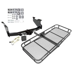 Trailer Tow Hitch For 03-10 Dodge Ram 1500 2500 3500 Except OEM Hitch or Cab & Chassis Basket Cargo Carrier Platform Hitch Lock and Cover