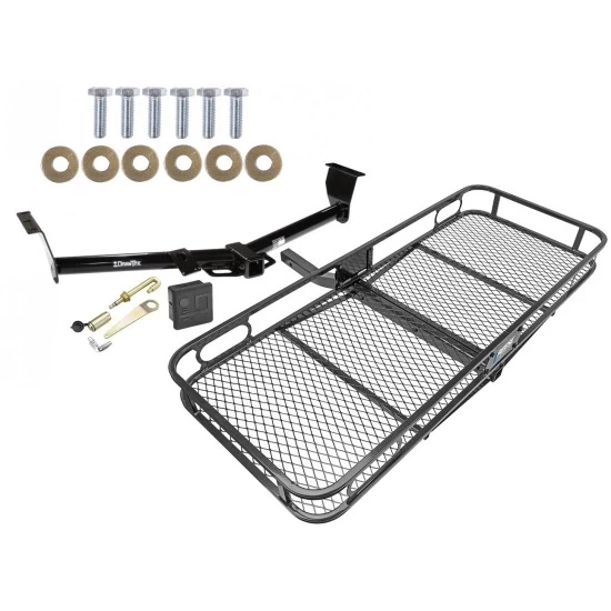 Trailer Tow Hitch For 06-14 Kia Sedona 07-08 Hyundai Entourage Basket Cargo Carrier Platform Hitch Lock and Cover