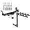 Trailer Tow Hitch w/ 4 Bike Rack For 01-05 Pontiac Aztek 02-07 Buick Rendezvous tilt away adult or child arms fold down carrier w/ Lock and Cover