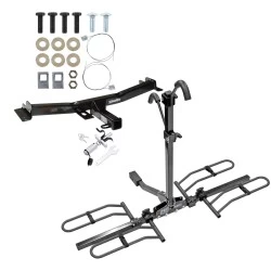 Trailer Tow Hitch For 07-14 Toyota FJ Cruiser Platform Style 2 Bike Rack w/ Anti Rattle Hitch Lock