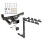 Trailer Tow Hitch w/ 4 Bike Rack For 00-06 BMW X5 All Models tilt away adult or child arms fold down carrier