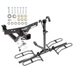 Trailer Tow Hitch For 00-06 BMW X5 All Models Platform Style 2 Bike Rack w/ Anti Rattle Hitch Lock