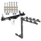 Trailer Tow Hitch w/ 4 Bike Rack For 06-08 Ford F-150 Lincoln Mark LT w/o OEM Hitch tilt away adult or child arms fold down carrier