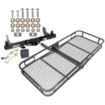 Trailer Tow Hitch For 06-08 Ford F-150 Lincoln Mark LT w/o OEM Hitch Basket Cargo Carrier Platform Hitch Lock and Cover