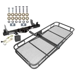 Trailer Tow Hitch For 06-08 Ford F-150 Lincoln Mark LT w/o OEM Hitch Basket Cargo Carrier Platform Hitch Lock and Cover