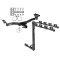 Trailer Tow Hitch w/ 4 Bike Rack For 07-12 Mazda CX-7 tilt away adult or child arms fold down carrier