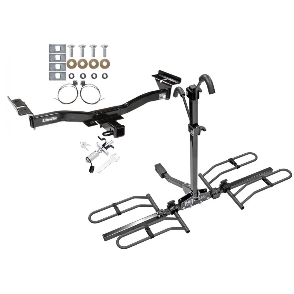 Trailer Tow Hitch For 07-12 Mazda CX-7 Platform Style 2 Bike Rack w/ Anti Rattle Hitch Lock