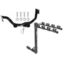 Trailer Tow Hitch w/ 4 Bike Rack For 03-09 KIA Sorento All Models tilt away adult or child arms fold down carrier