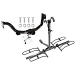 Trailer Tow Hitch For 03-09 KIA Sorento All Models Platform Style 2 Bike Rack w/ Anti Rattle Hitch Lock