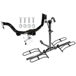 Trailer Tow Hitch For 03-09 KIA Sorento All Models Platform Style 2 Bike Rack w/ Anti Rattle Hitch Lock