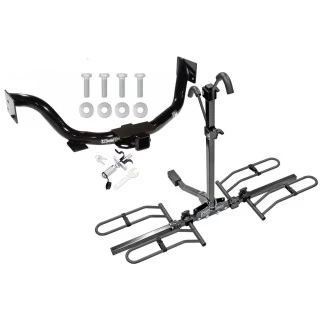 Trailer Tow Hitch For 03-09 KIA Sorento All Models Platform Style 2 Bike Rack w/ Anti Rattle Hitch Lock