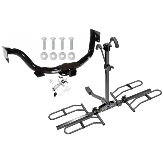 Trailer Tow Hitch For 03-09 KIA Sorento All Models Platform Style 2 Bike Rack w/ Anti Rattle Hitch Lock