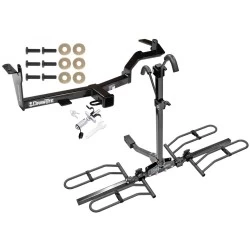 Trailer Tow Hitch For 06-11 Mitsubishi Endeavor Platform Style 2 Bike Rack w/ Anti Rattle Hitch Lock