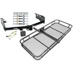 Trailer Tow Hitch For 99-13 Chevy Silverado GMC Sierra 1500 2007 Classic 99-04 2500 LD 01-06 1500 HD Basket Cargo Carrier Platform Hitch Lock and Cover