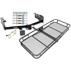 Trailer Tow Hitch For 99-13 Chevy Silverado GMC Sierra 1500 2007 Classic 99-04 2500 LD 01-06 1500 HD Basket Cargo Carrier Platform Hitch Lock and Cover