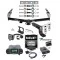 Trailer Hitch Tow Package w/ Tekonsha Prodigy P3 Brake Control For 07-13 Chevy Silverado GMC Sierra 1500 w/ Dual 2" and 2- 5/16" Ball 4" Drop Mount 7-Way Pin Blade RV Controller