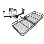 Trailer Tow Hitch For 07-21 Toyota Tundra Except OEM Receiver Basket Cargo Carrier Platform w/ Hitch Pin
