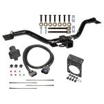 Trailer Tow Hitch w/ 7-Way RV Wiring For 13-17 GMC Acadia Limited Buick Enclave Chevy Traverse Harness Kit Mounting Bracket 2" Tow Receiver Class 3