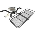 Trailer Tow Hitch For 09-17 Chevy Traverse 07-17 GMC Acadia Buick Enclave Saturn Outlook Basket Cargo Carrier Platform Hitch Lock and Cover