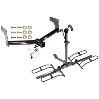 Trailer Tow Hitch For 07-15 Mazda CX-9 Platform Style 2 Bike Rack w/ Anti Rattle Hitch Lock