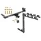 Trailer Tow Hitch w/ 4 Bike Rack For 16-22 Lexus RX350 RX450h tilt away adult or child arms fold down carrier w/ Lock and Cover