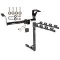 Trailer Tow Hitch w/ 4 Bike Rack For 07-11 Honda CR-V 4 Bike Rack tilt away adult or child arms fold down carrier w/ Lock and Cover
