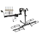 Trailer Tow Hitch For 07-11 Honda CR-V Platform Style 2 Bike Rack w/ Anti Rattle Hitch Lock