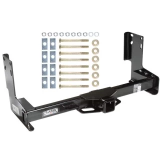 Trailer Tow Hitch For 07-24 Dodge Freightliner Mercedes-Benz Sprinter 2500 3500 Platform Style 2 Bike Rack w/ Anti Rattle Hitch Lock