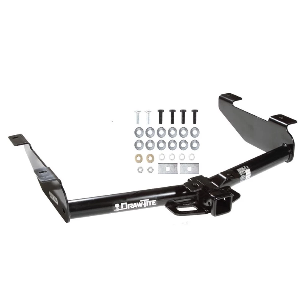 Trailer Tow Hitch For 01-10 Chevy Silverado GMC Sierra 2500 3500 3500 Platform Style 2 Bike Rack w/ Anti Rattle Hitch Lock