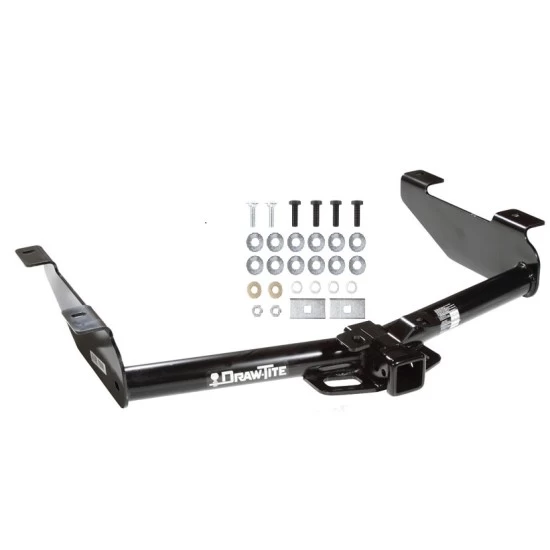 Trailer Tow Hitch For 01-10 Chevy Silverado GMC Sierra 2500 3500 HD 2007 Classic, 6-1/2 & 8 Foot Bed Platform Style 2 Bike Rack w/ Anti Rattle Hitch Lock