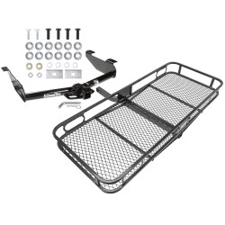 Trailer Tow Hitch For 01-10 Chevy Silverado GMC Sierra 2500 3500 HD 2007 Classic, 6-1/2 & 8 Foot Bed Basket Cargo Carrier Platform w/ Hitch Pin