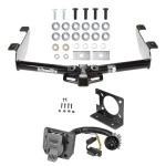 Custom Fit Trailer Hitch Wiring Harness (Plug & Play) Installation Hardware Installation Instructions 75550 74682 Draw-Tite Trailer Hitch Wiring Kit 01-10 Chevy Silverado GMC Sierra 2500 3500 7-Way Pin Blade RV 4-Flat Plug Harness Light Bracket 01 02 Trailer Hitch w/ Wiring Kit For 01-10 Chevy Silverado GMC Sierra 2500 3500 7-Way Pin Blade RV 4-Flat Plug Harness Light w/ Bracket