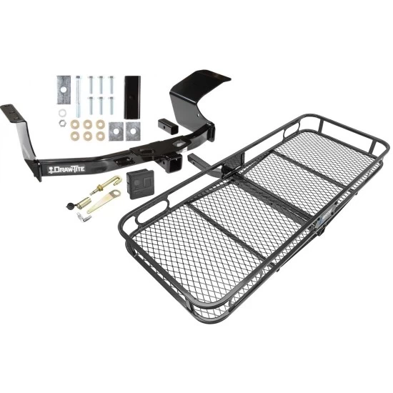 Trailer Tow Hitch For 07-13 Mitsubishi Outlander Basket Cargo Carrier Platform Hitch Lock and Cover