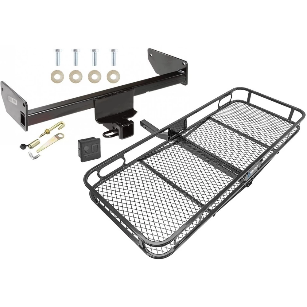 Trailer Tow Hitch For 12-15 Chevy Captiva Sport 08-10 Saturn Vue Basket Cargo Carrier Platform Hitch Lock and Cover