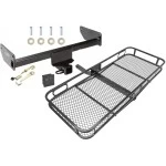 Trailer Tow Hitch For 12-15 Chevy Captiva Sport 08-10 Saturn Vue Basket Cargo Carrier Platform Hitch Lock and Cover